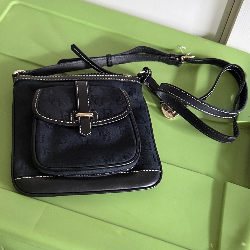 Dooney & Bourke Black Crossbody Bag with Pocket
